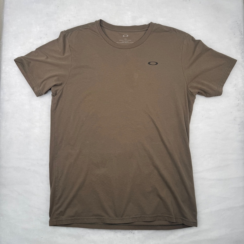 Oakley Own The Night Skull Graphic T Shirt Brown Short Sleeve Men's Large Large